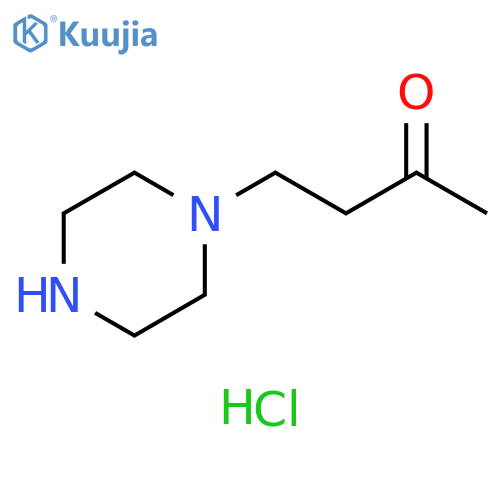 4-(piperazin-1-yl)butan-2-one hydrochloride structure