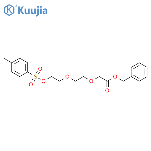 {2-[2-(Toluene-4-sulfonyloxy)-ethoxy]-ethoxy}-acetic acid benzyl ester structure