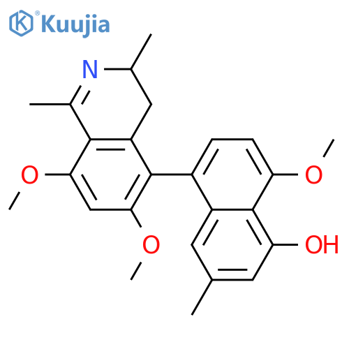 Ancistrobrevine B; 1,2-Didehydro, 4'-O-de-Me, 6-Me ether structure