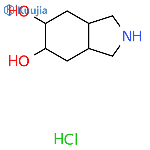 Octahydro-1H-isoindole-5,6-diol hydrochloride structure