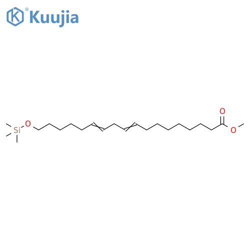 9,12-Octadecadienoicacid, 18-[(trimethylsilyl)oxy]-, methyl ester structure