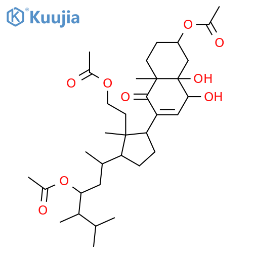 3,5,6,11,23-Pentahydroxy-9,11-secoergost-7-en-9-one; (3β,5α,6β,23ξ,24ξ)-form, 3,11,23-Tri-Ac structure