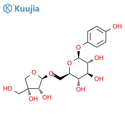 b-D-Glucopyranoside,4-hydroxyphenyl 6-O-D-apio-b-D-furanosyl- (9CI) structure