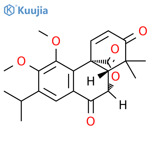 2H-10,4a-(Epoxymethano)phenanthrene-2,9,12(1H)-trione, 10,10a-dihydro-5,6-dimethoxy-1,1-dimethyl-7-(1-methylethyl)-, (4aR,10S,10aS)- (9CI) structure