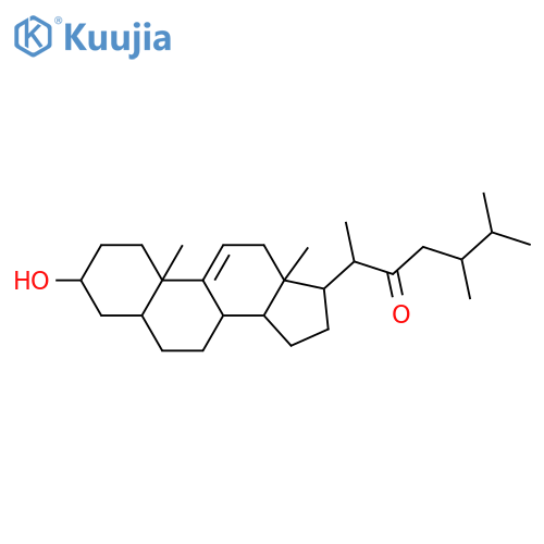 Ergost-9(11)-en-22-one,3-hydroxy-, (3a,5a,24R)- (9CI) structure