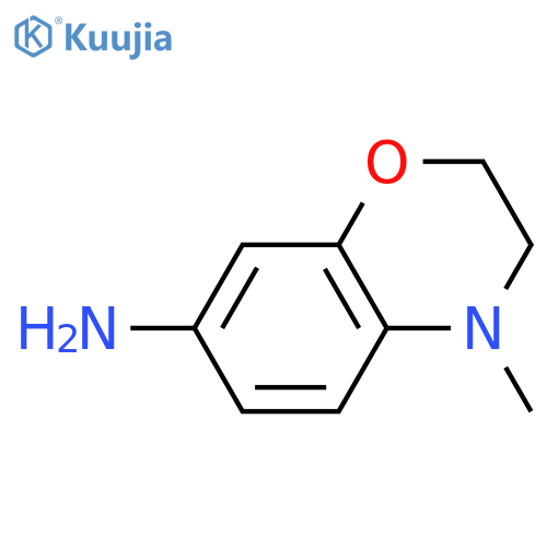 4-methyl-3,4-dihydro-2H-1,4-benzoxazin-7-amine structure