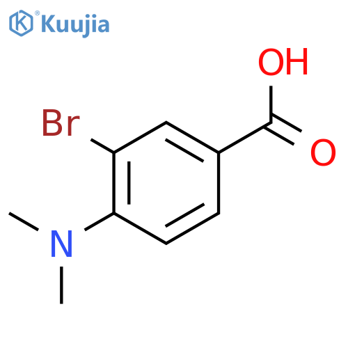 3-Bromo-4-(dimethylamino)benzoic acid structure