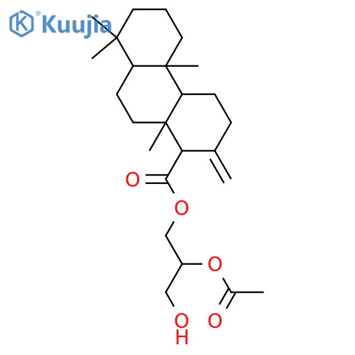 13(16)-Isocopalen-15-oic acid; (ent-14αH)-form, 2-Acetoxy-3-hydroxypropyl ester structure