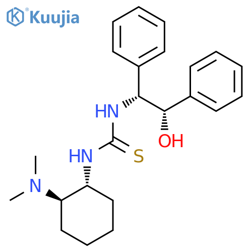 1-[(1R,2R)-2-(Dimethylamino)cyclohexyl]-3-[(1R,2S)-2-hydroxy-1,2-diphenylethyl]thiourea structure