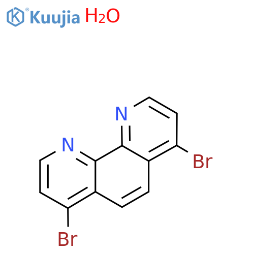 4,7-Dibromo-1,10-phenanthroline hydrate structure