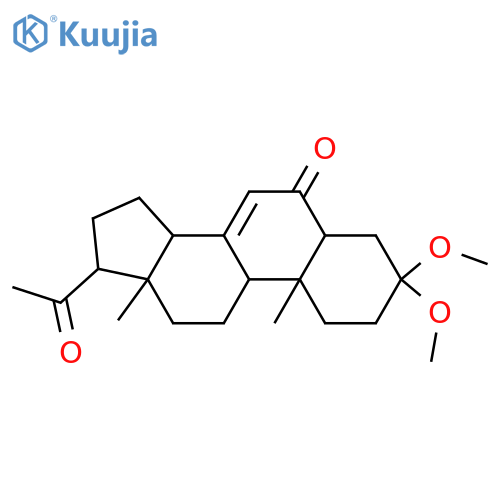 3-Hydroxypregn-7-ene-6,20-dione; (3α,5α)-form, 3-Ketone, di-Me acetal structure