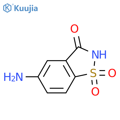 5-amino-2,3-dihydro-1,2-benzothiazole-1,1,3-trione structure