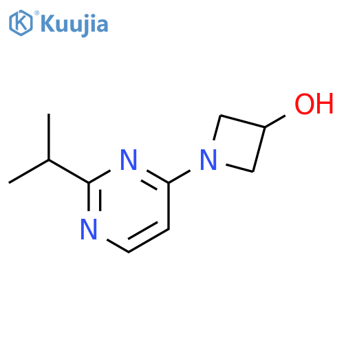 1-[2-(propan-2-yl)pyrimidin-4-yl]azetidin-3-ol structure