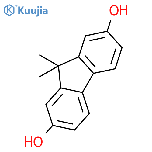 9,9-Dimethyl-9H-fluorene-2,7-diol structure