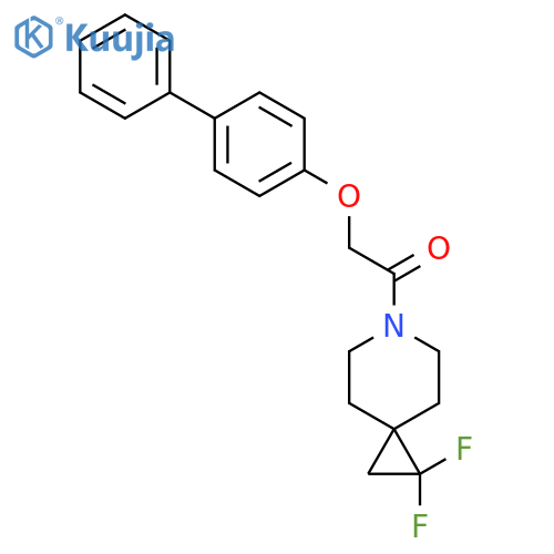 2-{1,1'-biphenyl-4-yloxy}-1-{1,1-difluoro-6-azaspiro2.5octan-6-yl}ethan-1-one structure