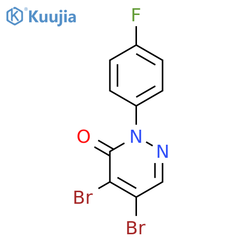 3(2H)-Pyridazinone, 4,5-dibromo-2-(4-fluorophenyl)- structure