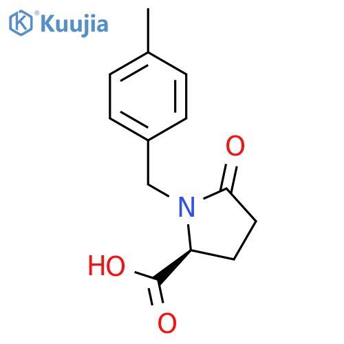 Proline, 1-[(4-methylphenyl)methyl]-5-oxo- structure