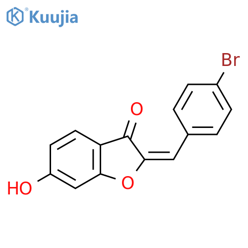 2-[(4-Bromophenyl)methylidene]-6-hydroxy-2,3-dihydro-1-benzofuran-3-one structure
