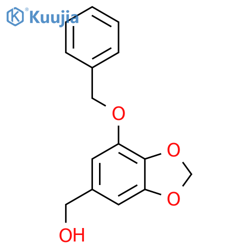 (7-Benzyloxy-Benzo1,3Dioxol-5-Yl)-Methanol structure