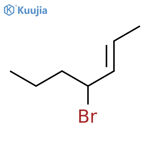 2-Heptene, 4-bromo- structure