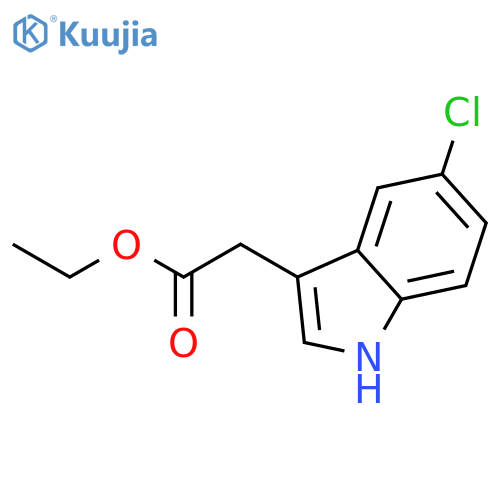 Ethyl 2-(5-chloro-1H-indol-3-yl)acetate structure