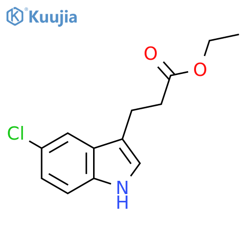 Ethyl 3-(5-Chloro-3-indolyl)propanoate structure