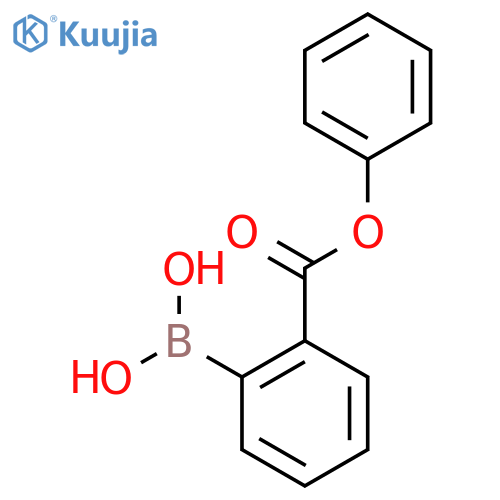 (2-(Phenoxycarbonyl)phenyl)boronic acid structure
