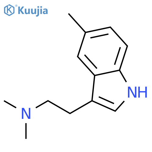 N,N-5-Trimethyl-1H-indole-3-ethanamine structure