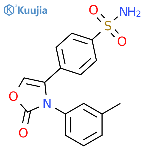 Benzenesulfonamide,4-[2,3-dihydro-3-(3-methylphenyl)-2-oxo-4-oxazolyl]- structure