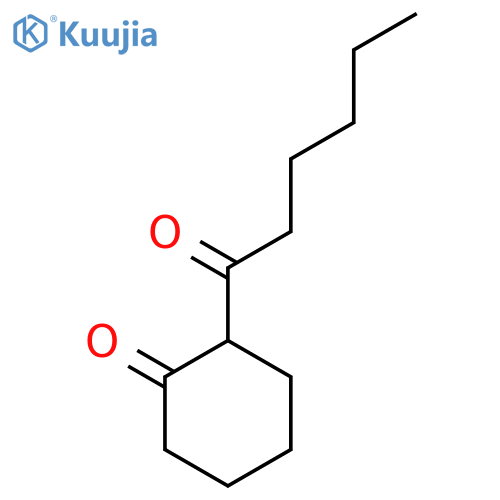 2-Hexanoylcyclohexan-1-one structure