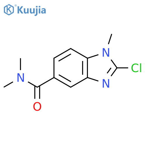2-chloro-N,N,1-trimethyl-1H-1,3-benzodiazole-5-carboxamide structure