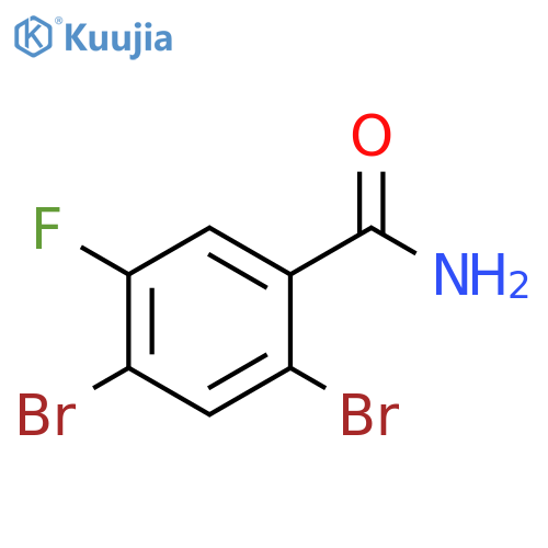 2,4-Dibromo-5-fluorobenzamide structure