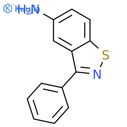 1,2-Benzisothiazol-5-amine, 3-phenyl- structure