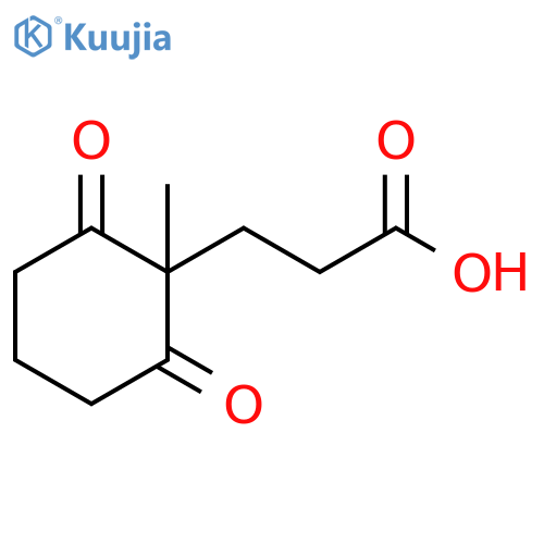 Cyclohexanepropanoic acid, 1-methyl-2,6-dioxo- structure