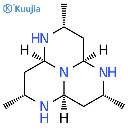 1,4,7,9b-Tetraazaphenalene, dodecahydro-2,5,8-trimethyl-, (2R,3aS,5R,6aS,8R,9aS)- (9CI) structure