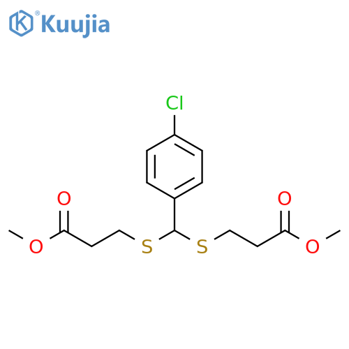 Propanoic acid, 3,3'-[[(4-chlorophenyl)methylene]bis(thio)]bis-, dimethylester structure