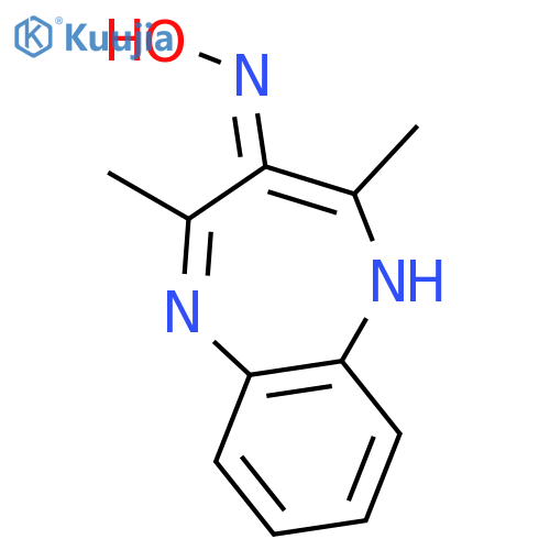 2,4-dimethyl-3-nitroso-1H-1,5-benzodiazepine structure