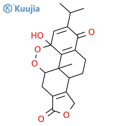 Furo[3,4-g]naphtho[8,1,2-cde][1,2]benzodioxin-1,7-dione, 3a,5a,6,9,9b,10,11,11c-octahydro-3a-hydroxy-11c-methyl-2-(1-methylethyl)-, (3aR,5aR,9bS,11cS)- (9CI) structure