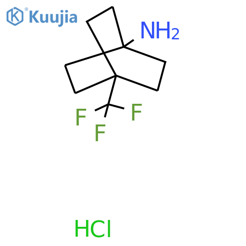 4-(Trifluoromethyl)bicyclo[2.2.2]octan-1-amine hydrochloride structure