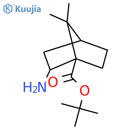 tert-butyl 2-amino-7,7-dimethylbicyclo2.2.1heptane-1-carboxylate structure