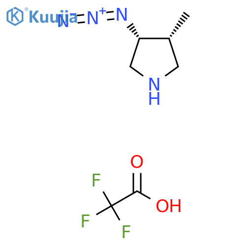 rac-(3R,4R)-3-azido-4-methylpyrrolidine, trifluoroacetic acid, cis structure