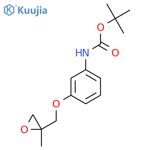 tert-butyl N-{3-(2-methyloxiran-2-yl)methoxyphenyl}carbamate structure
