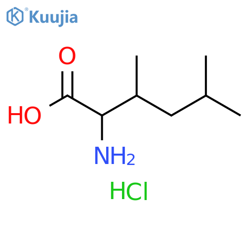 2-amino-3,5-dimethylhexanoic acid hydrochloride structure