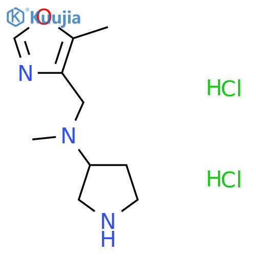 N-methyl-N-(5-methyl-1,3-oxazol-4-yl)methylpyrrolidin-3-amine dihydrochloride structure