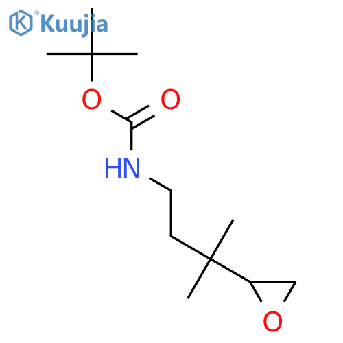 tert-butyl N-3-methyl-3-(oxiran-2-yl)butylcarbamate structure