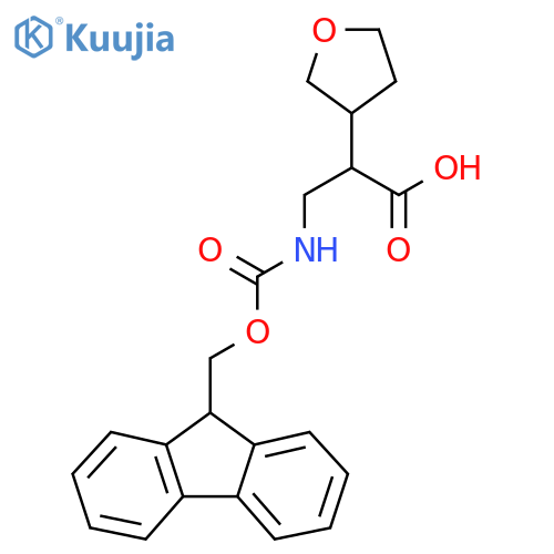 3-({[(9H-fluoren-9-yl)methoxy]carbonyl}amino)-2-(oxolan-3-yl)propanoic acid structure