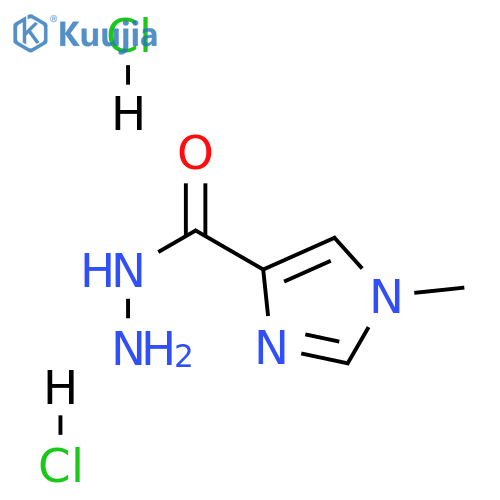 1-methyl-1H-imidazole-4-carbohydrazide dihydrochloride structure