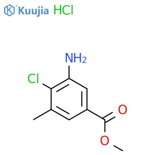 methyl 3-amino-4-chloro-5-methylbenzoate hydrochloride structure
