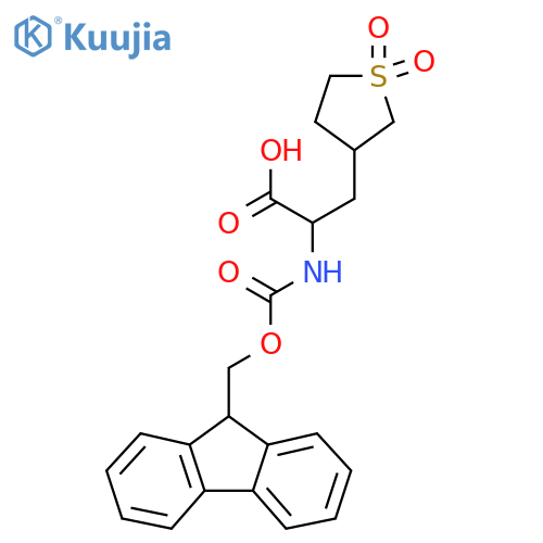 3-(1,1-dioxo-1lambda6-thiolan-3-yl)-2-({(9H-fluoren-9-yl)methoxycarbonyl}amino)propanoic acid structure