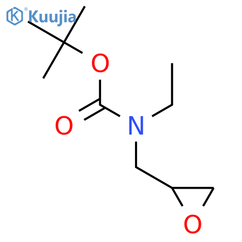 tert-butyl N-ethyl-N-(oxiran-2-yl)methylcarbamate structure